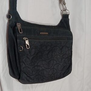 Travelon Black Quilted Crossbody Bag